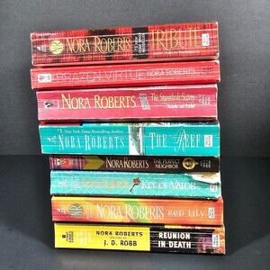 Nora Roberts Lot of 8 Books, Mystery Thriller Romance Paperback Novels
